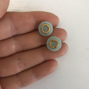 Tory Burch Stud logo earrings